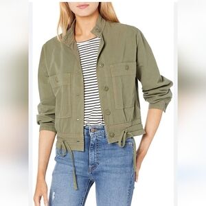 Lucky Brand Femme green crop jacket XS NWT NEW